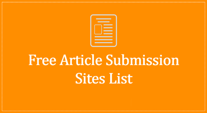 Article submission sites